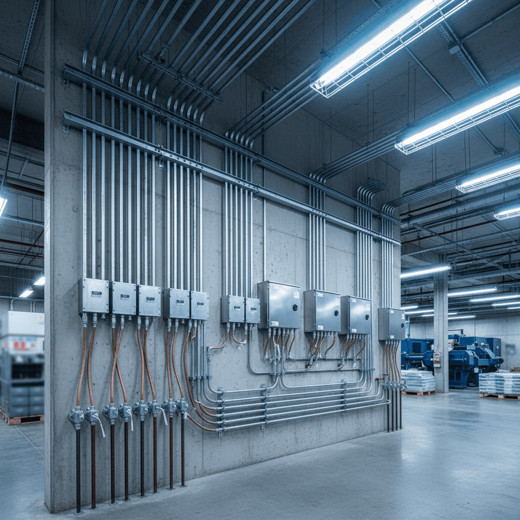 Industrial electrical systems installation
