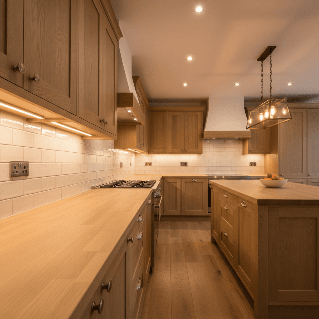 Kitchen electrical upgrades and new fixtures